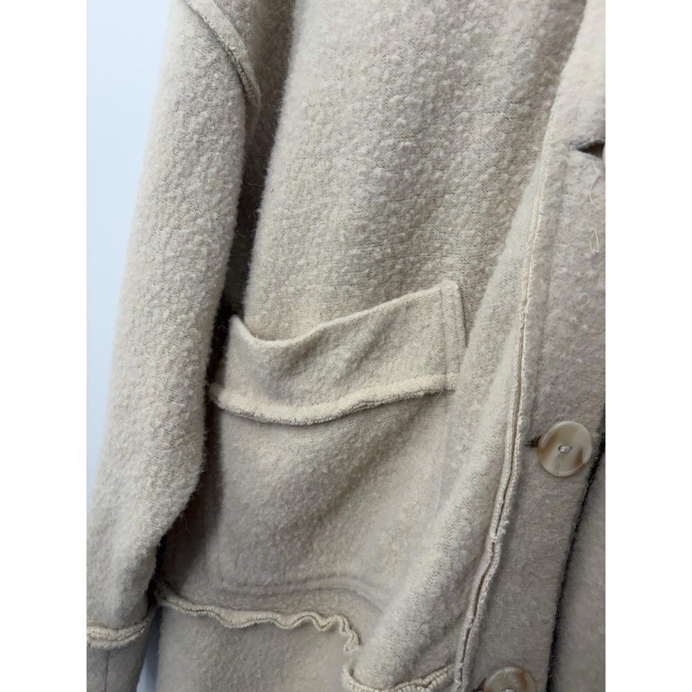 Out From Under Urban Outfitters Cardigan Sweater Womens Size Medium Fuzzy Tan - Picture 4 of 9